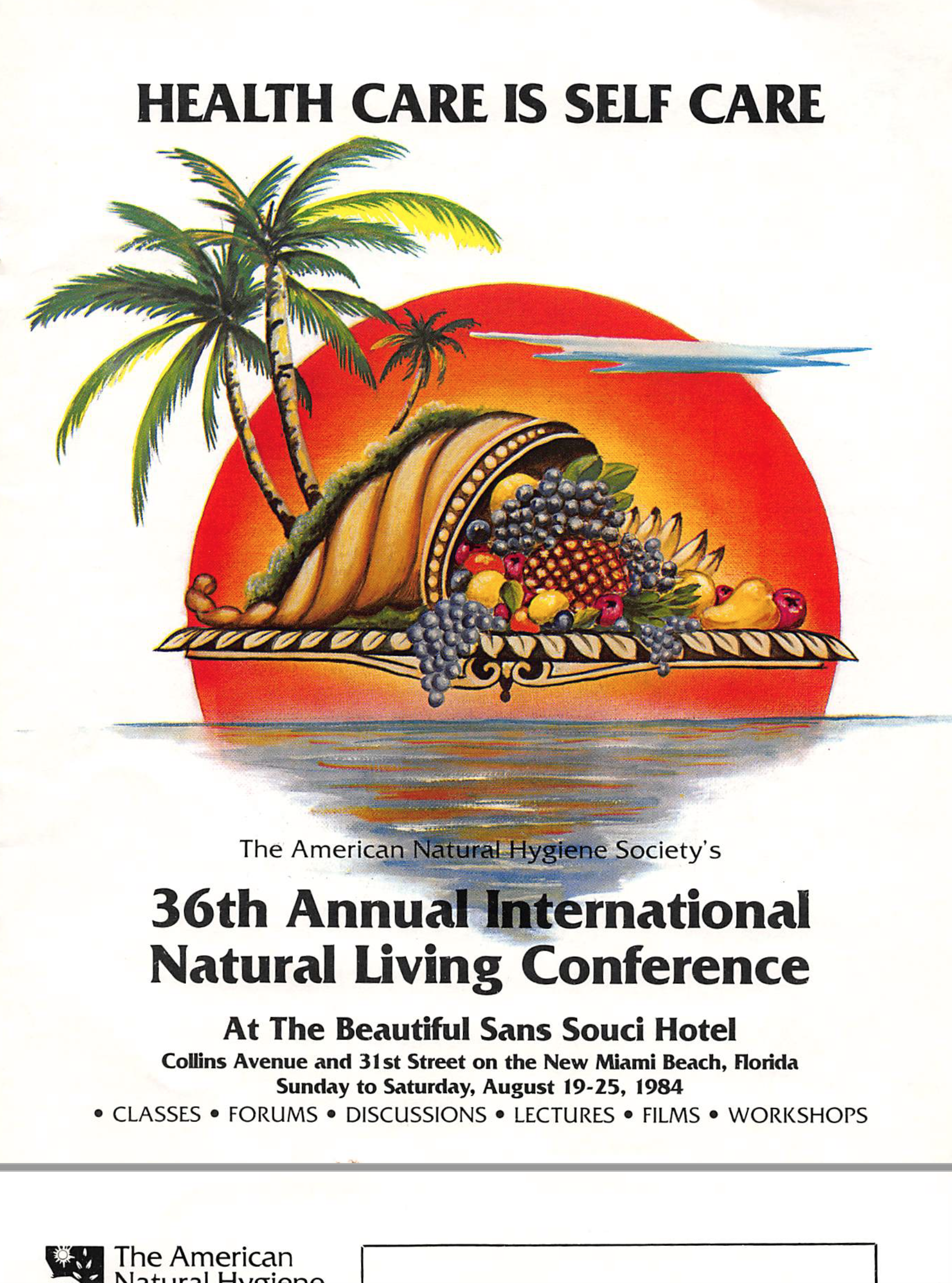 Conference Program. Miami Beach, 1984